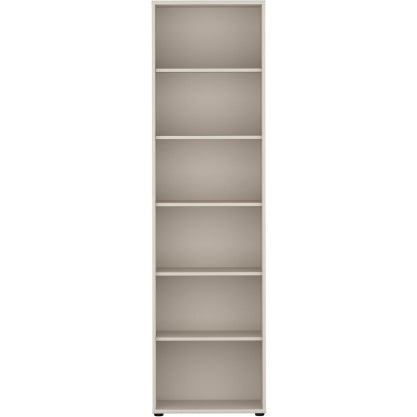 Bucherregal mit 5 Einlegeboden aus Holzwerkstoff in Sandfarben, 54 ¡Á 197,5 ¡Á 34,8